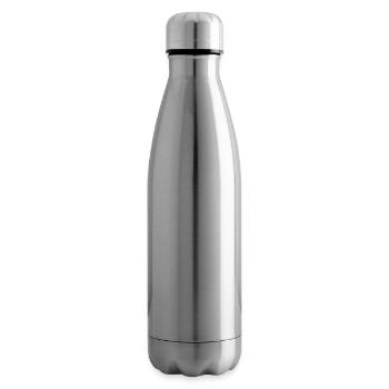 Dämonischer gehörnter Krieger - Dark Gothic Metal Kunst - Isolierflasche - Lightsilver - Rechts