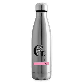 Gone in motion past lost - Insulated Water Bottle - silver - Right