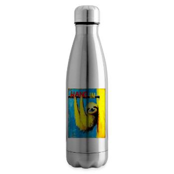 « Accrochez-vous » de van Gogh - Bouteille isotherme - argent clair - Droite