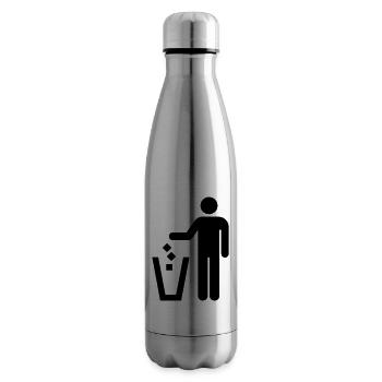 Mülleimer,Müll,Ordnung - Isolierflasche - Lightsilver - Rechts