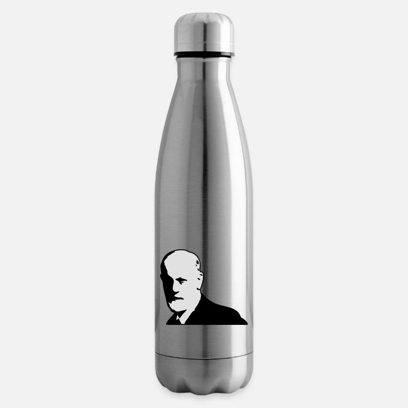 Sigmund Freud - Isolierflasche - Lightsilver