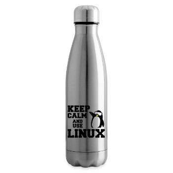 garder utilisation calme linux - Bouteille isotherme - argent clair - Droite