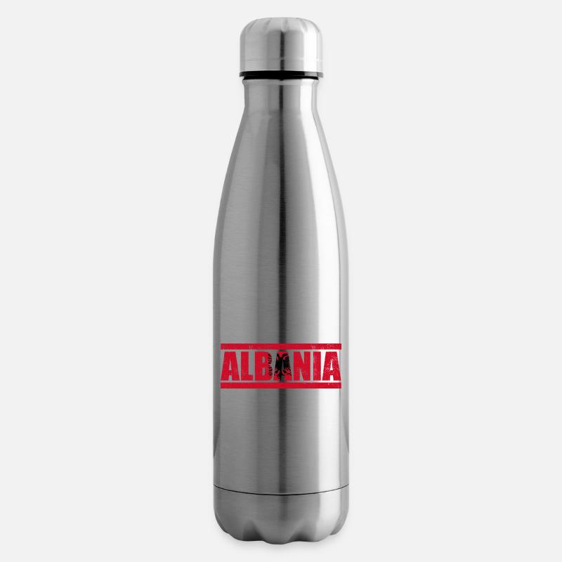 Albanien - Isolierflasche - Lightsilver