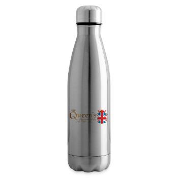 British Queen Monarchy Platinum Jubilee 70th yr - Insulated Water Bottle - silver - Right