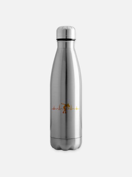 Rollerskate Roller Skating RollerSkaten Roller Skate - Insulated Water Bottle - silver