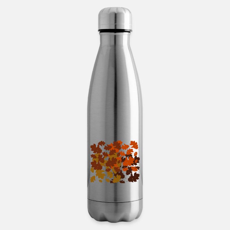 Feuilles d’automne - Bouteille isotherme - argent clair