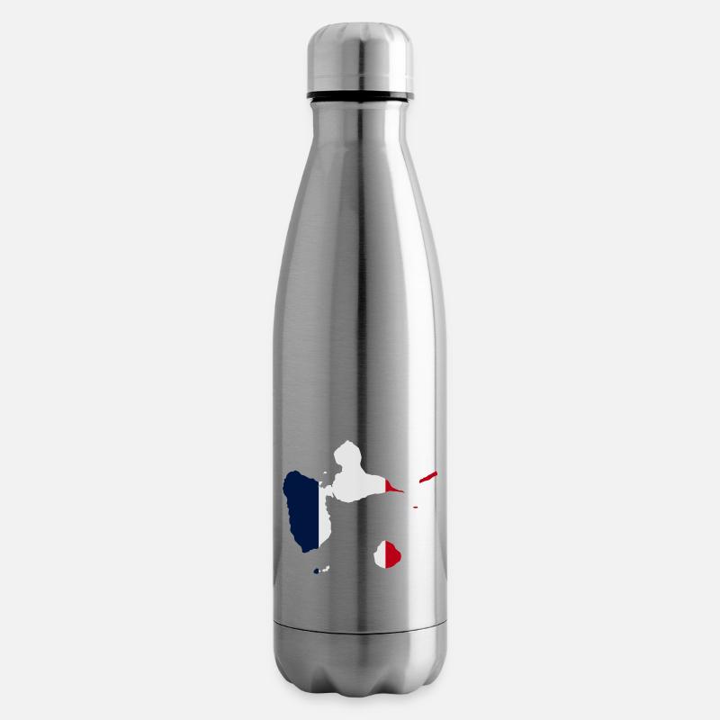 Stadtplan von Guadeloupe - Isolierflasche - Lightsilver