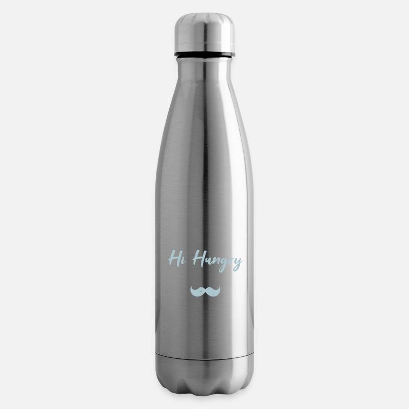 Hallo Hungrig, ich bin Papa - Isolierflasche - Lightsilver