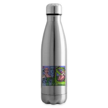 Rêve de pierres - Bouteille isotherme - argent clair - Droite