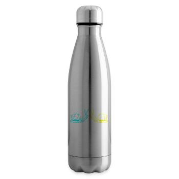 Snails Snail Shell Snail 80s 90s - Insulated Water Bottle - silver - Right