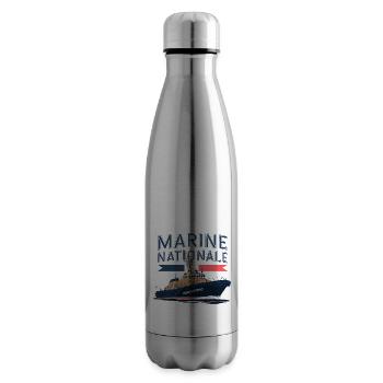 Marine Nationale - Bouteille isotherme - argent clair - Droite