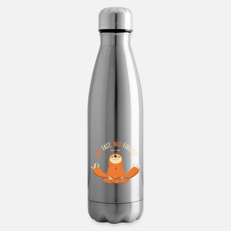 Faultier, nicht schnell, nicht wütend - Isolierflasche - Lightsilver