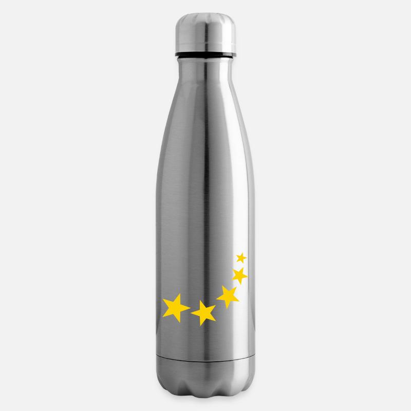 Sterne - Isolierflasche - Lightsilver