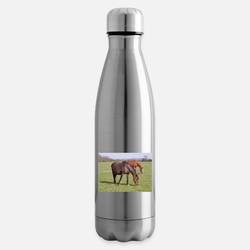 Pferde - Bouteille isotherme - argent clair