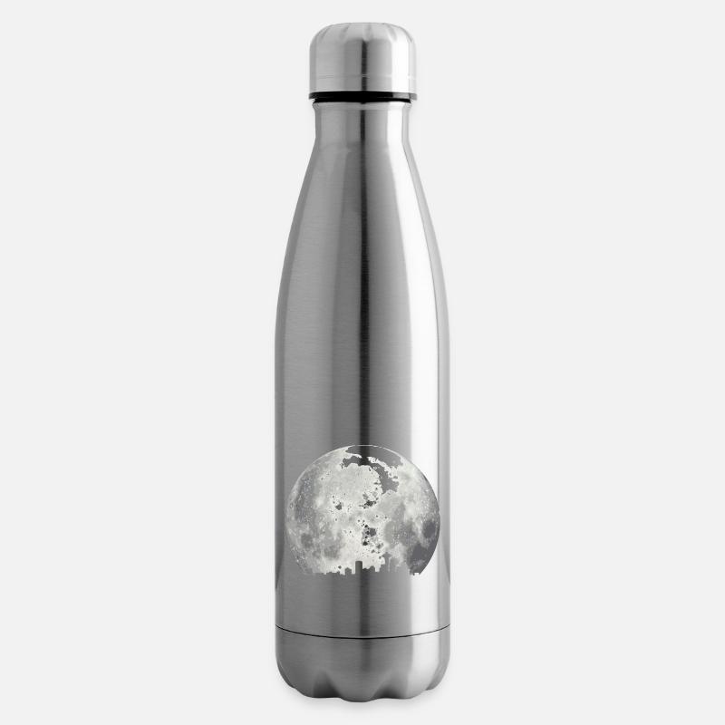 full moon skyline - Bouteille isotherme - argent clair