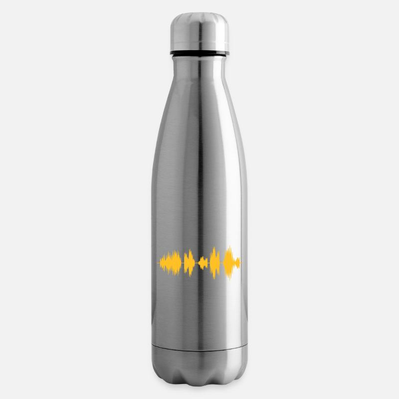 Graphique Son - Bouteille isotherme - argent clair