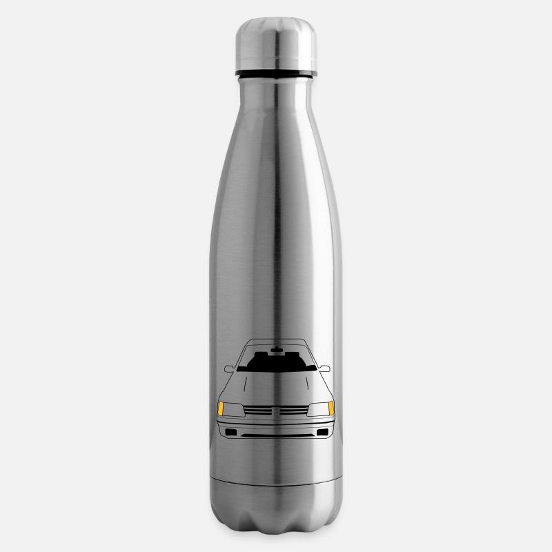 205 de Face - Bouteille isotherme - argent clair