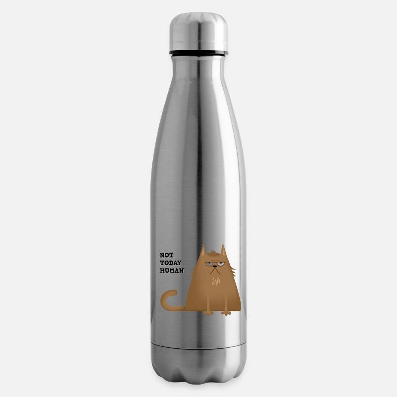 not today cat - Isolierflasche - Lightsilver