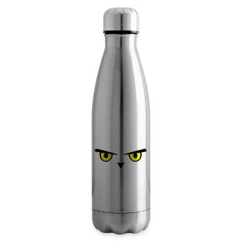 Eule, Augen, Emoji - Isolierflasche - Lightsilver - Rechts