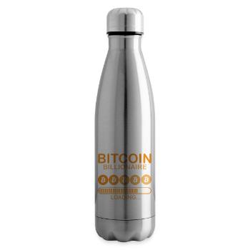 Bitcoin Billionaire Loading, Crypto - Insulated Water Bottle - silver - Right