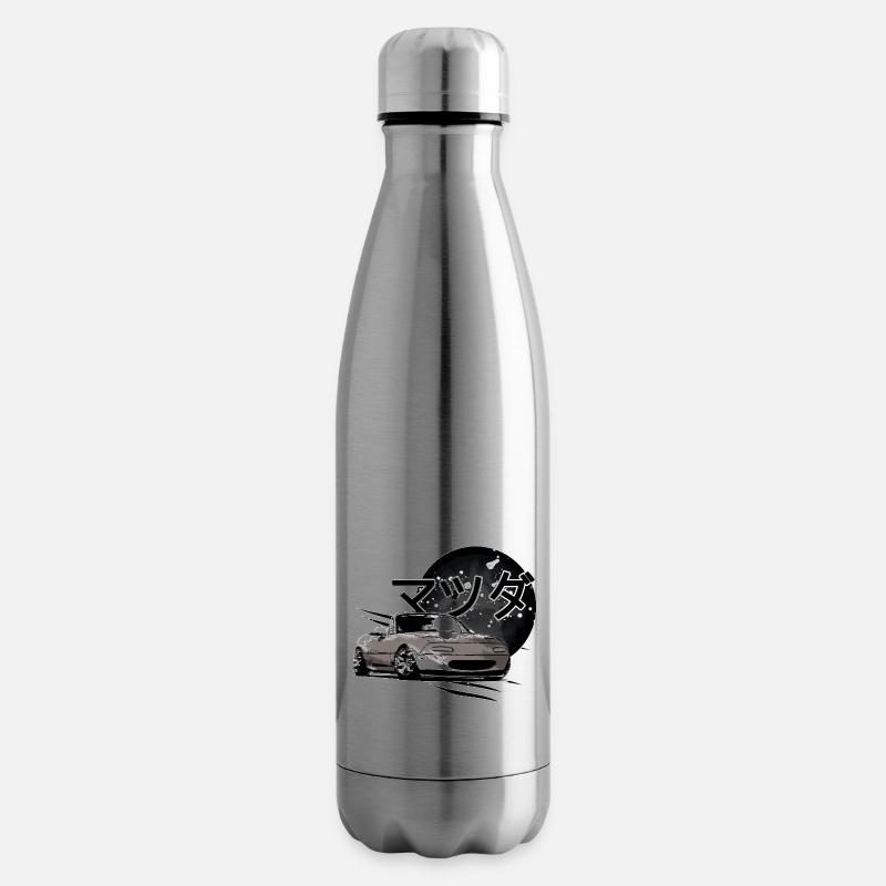 Japanisches Auto Miata Mx5 grau - Isolierflasche - Lightsilver