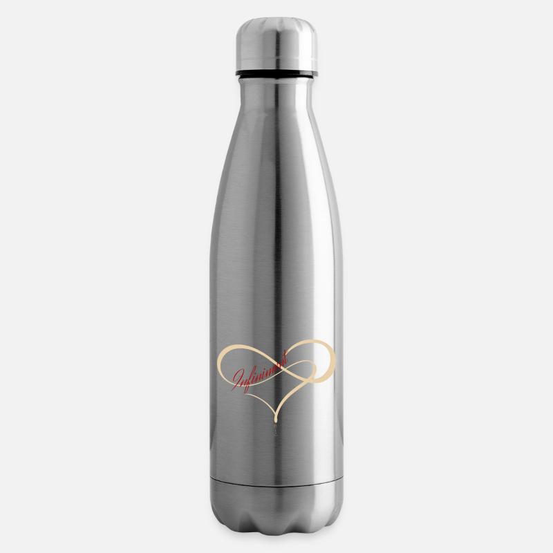 unendlich rot - Isolierflasche - Lightsilver