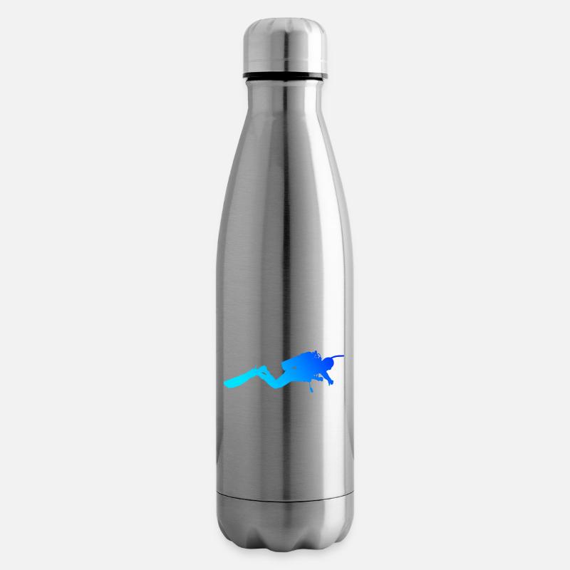 Plongée sous-marine Plongeur Plongeur Hommes Plongée libre - Bouteille isotherme - argent clair