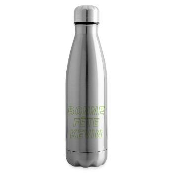 Bonne fête Kevin - Bouteille isotherme - argent clair - Droite