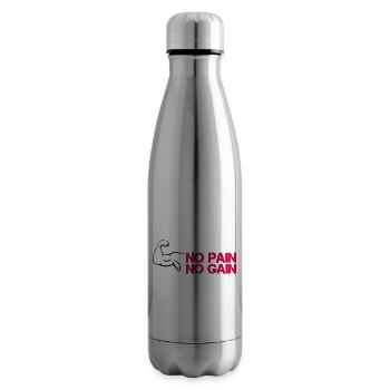 Biceps Pain Gain - Insulated Water Bottle - silver - Right