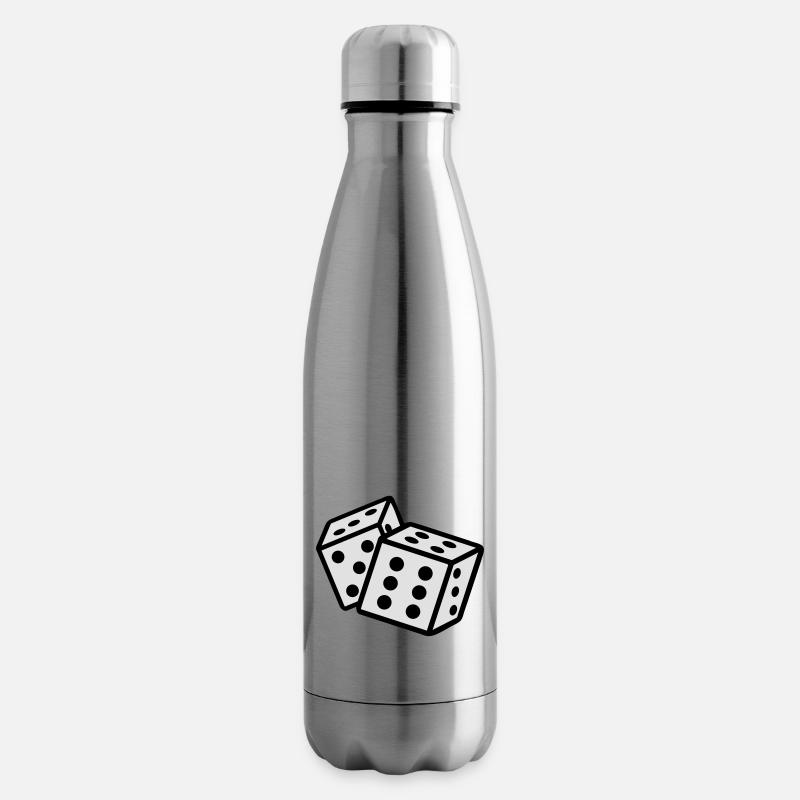 würfel - Isolierflasche - Lightsilver