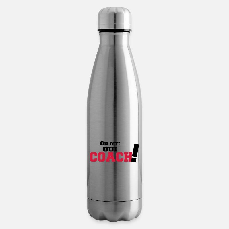 ON DIT(oui COACH) - Bouteille isotherme - argent clair