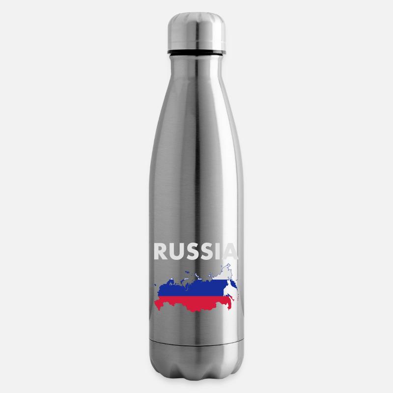 Russie - Bouteille isotherme - argent clair