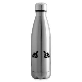 pair of pointing hands - Insulated Water Bottle - silver - Right