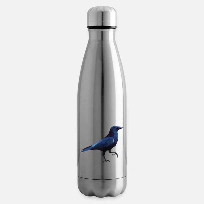 Krähe - Isolierflasche - Lightsilver