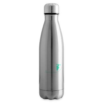 Battement de coeur pour cascadeur de scooters cascadeurs - Bouteille isotherme - argent clair - Droite