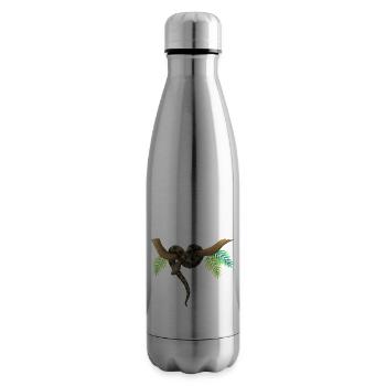 Anaconda, the funny snake - Insulated Water Bottle - silver - Right