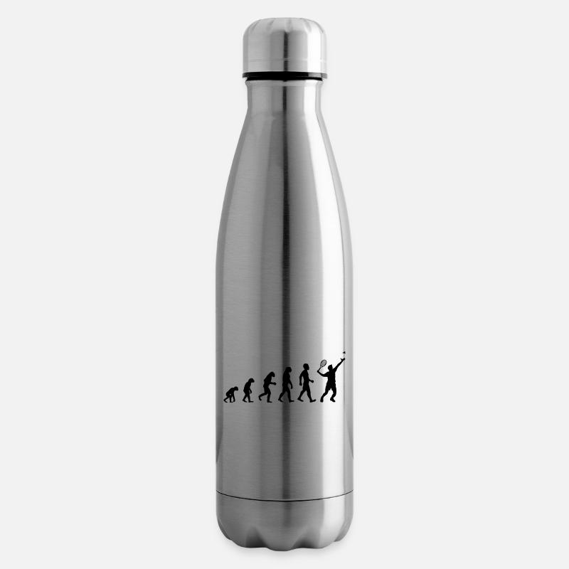 Evolution badminton - Insulated Water Bottle - silver