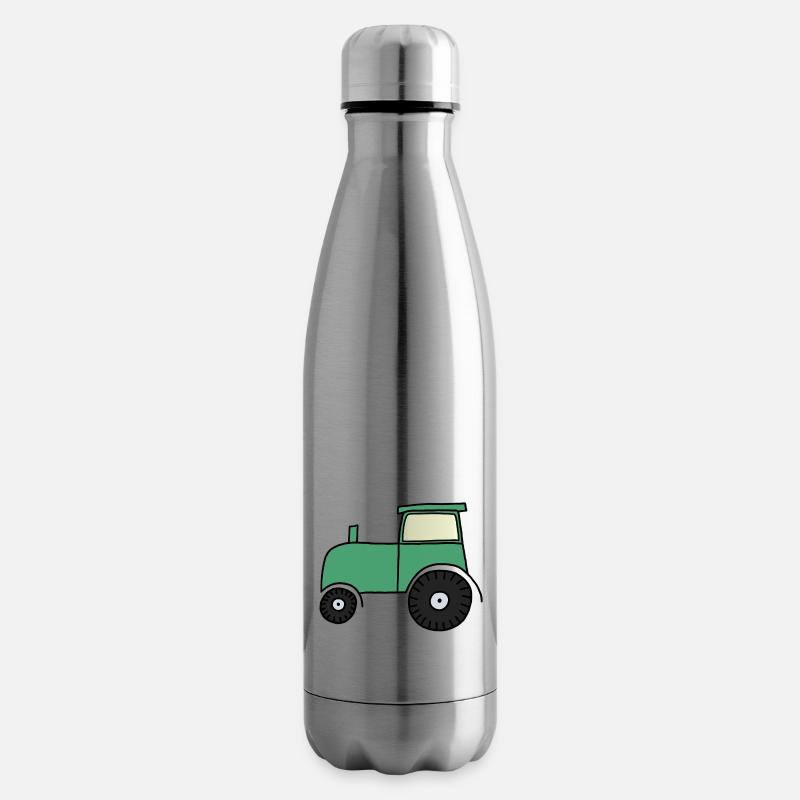 Gezeichneter Traktor - Isolierflasche - Lightsilver