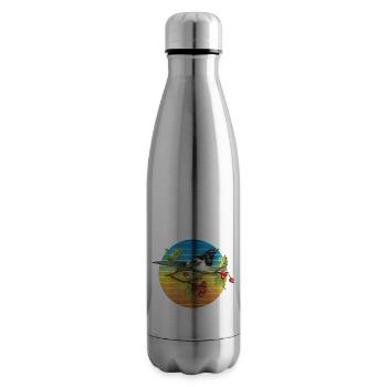 Bunter Vogel - Isolierflasche - Lightsilver - Rechts