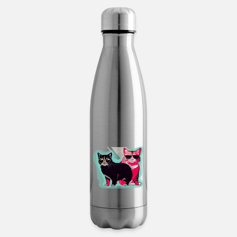 cool cats - Isolierflasche - Lightsilver