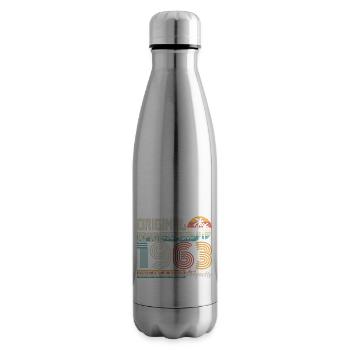 April 1963 anniversary April 1963 gift 1963 - Insulated Water Bottle - silver - Right