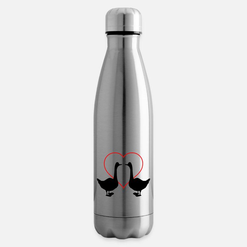 gans love 2 - Isolierflasche - Lightsilver