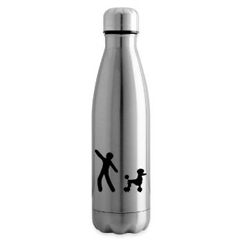 Dancing Dance Music - Insulated Water Bottle - silver - Right