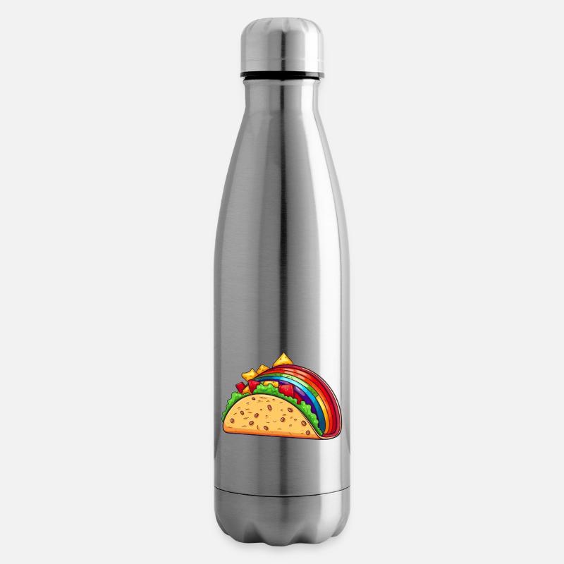Rainbow Taco (Wenn du weißt, weißt du es) - Isolierflasche - Lightsilver