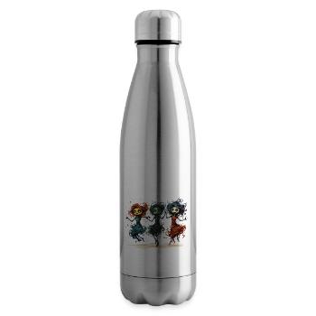 LES GOULES VEULENT JUSTE S’AMUSER - Bouteille isotherme - argent clair - Droite