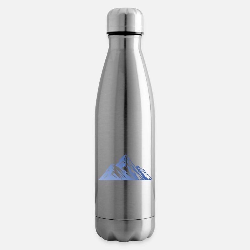 Mountains Silhouette - Isolierflasche - Lightsilver