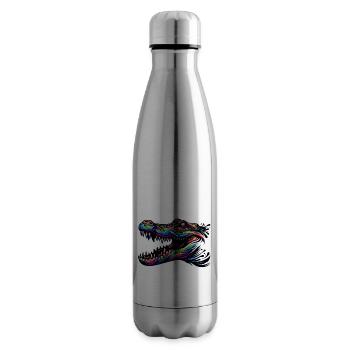 Alligator, Krokodil - Isolierflasche - Lightsilver - Rechts