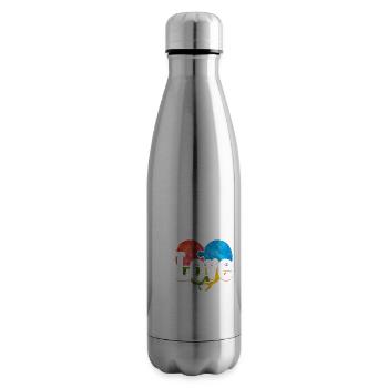 I Love Puzzles Piece Jigsaw Puzzle - Insulated Water Bottle - silver - Right