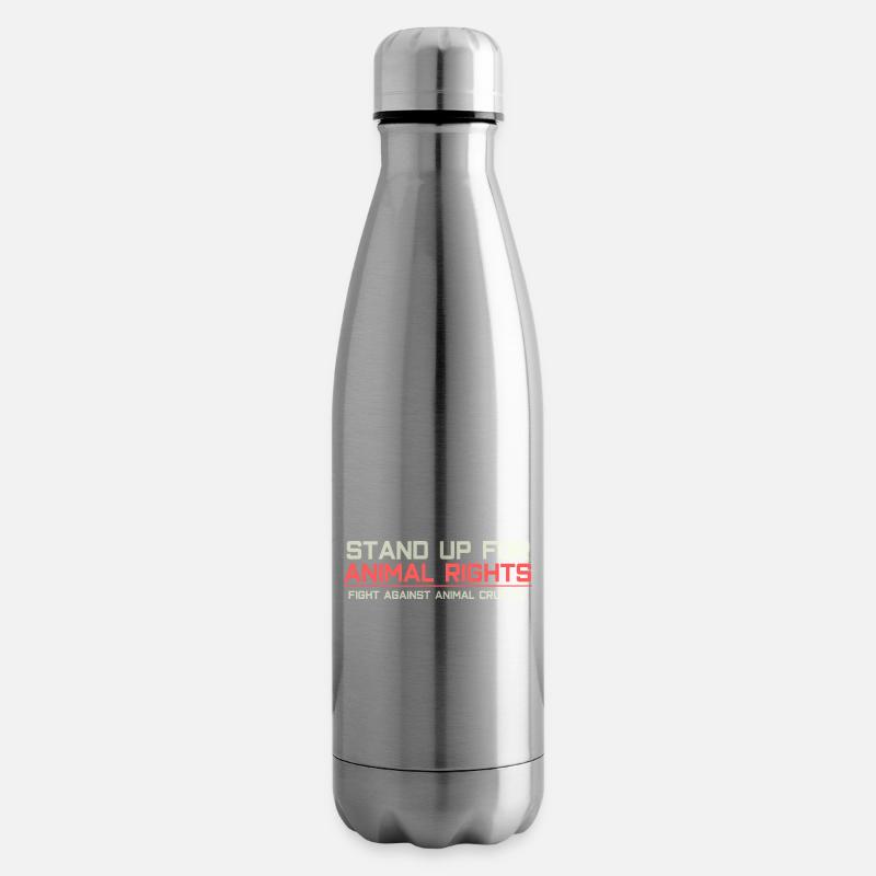 Setz dich ein für Tierrechte - Isolierflasche - Lightsilver