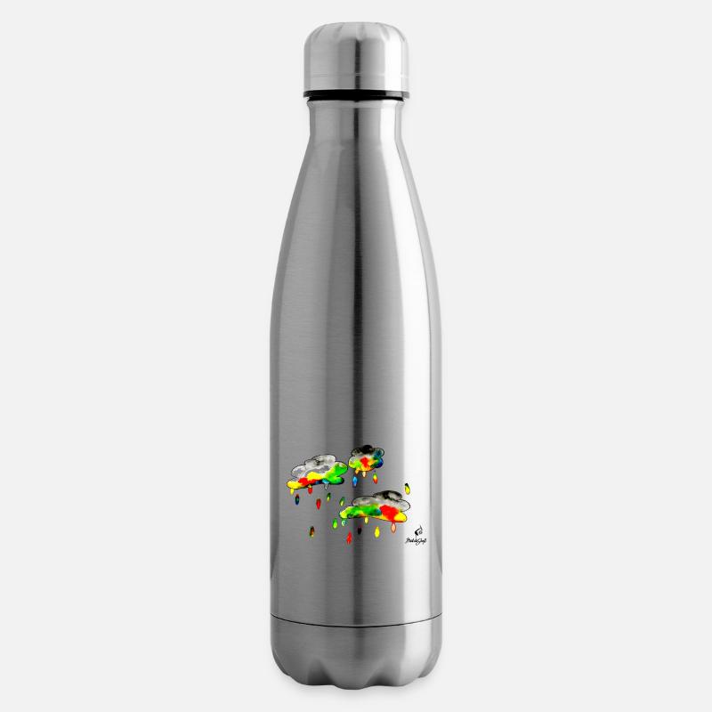 Farbenregen - Isolierflasche - Lightsilver